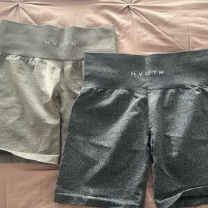 NVGTN Shorts Bundle - Size Medium - Olive Green and Dark Grey